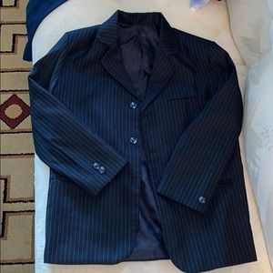 Pinstripe button up blazer